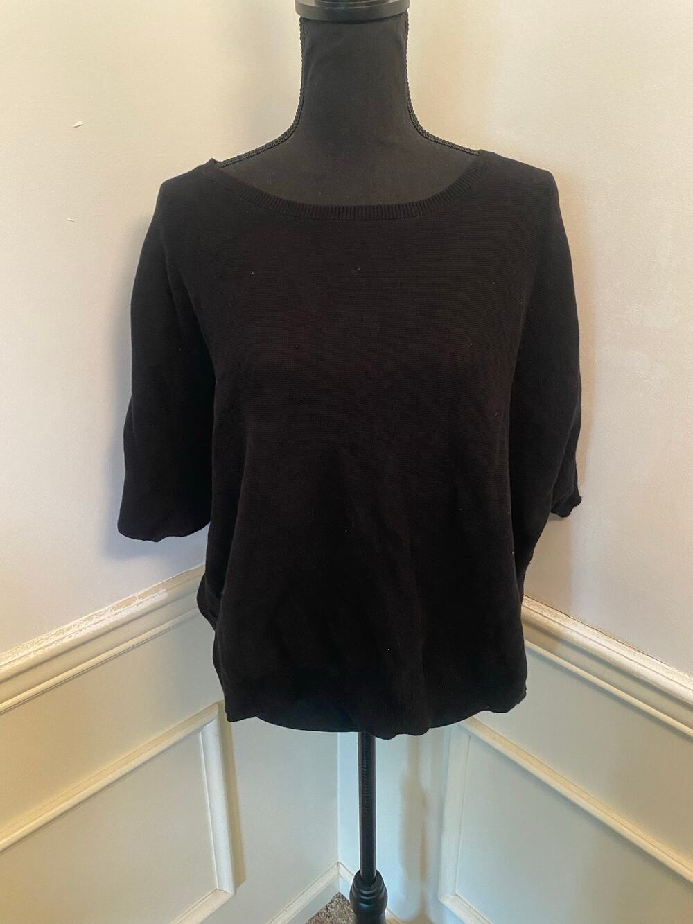 Quince Lightweight Organic Cotton Cashmere Link Stitch Dolman Sweater Capsule